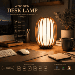 Wooden Desk Lamp SVG | Laser Cut Lamp Template | 3D Wooden Lantern DXF | Glowforge LightBurn Files | CNC Wood Lamp | Digital Download