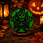 Halloween Coaster SVG Bundle, Witch Coffee Coaster SVG, Layered Halloween Coaster Files, Laser Cut SVG - Image 4