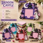 Dragon Sticky Note Holder STL File, Cute Desk Organizer 3D Print, Fantasy Memo Pad Holder, Office Decor Digital Download - Image 3
