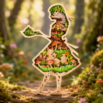 Alice SVG 3D Layered Laser Cut File, 6 Layer Wonderland, Glowforge Multilayer Plywood - Image 2