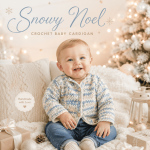 Baby Crochet Cardigan Pattern, Striped Christmas Sweater PDF, Winter Infant Jacket, Holiday Baby Clothing Crochet Tutorial