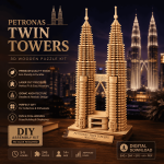 Petronas Twin Towers SVG Bundle | 3D Laser Cut Files | Wooden Puzzle DXF SVG EPS AI PDF | CNC Glowforge | Instant Download