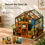 Miniature Greenhouse DIY Kit, Dollhouse Greenhouse Kit, Mini Garden House, DIY Miniature House, Craft Kit, Gift for Adults - Image 4