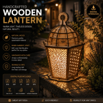Wooden Porch Lantern Laser Cut Files | Outdoor Decorative LED Lantern SVG DXF AI EPS PDF | DIY Garden Lantern | Instant Digital Download