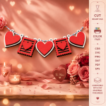 Valentine's day beach sign laser cut file digital download instant download SVG DXF PDF PNG EPS CDR - Image 12