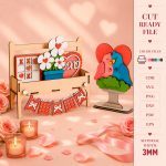 Valentine's day beach sign laser cut file digital download instant download SVG DXF PDF PNG EPS CDR - Image 13