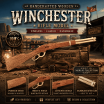Winchester Rifle SVG Bundle | Vintage Lever Action Rifle Cut File | PNG DXF EPS AI PDF | Cricut Silhouette Laser Engraving Digital Download