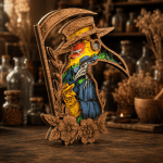 Plague Doctor SVG Laser Cut File, Gothic Decor , Glowforge Multilayer - Image 3