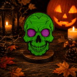Halloween Coaster SVG Bundle, Witch Coffee Coaster SVG, Layered Halloween Coaster Files, Laser Cut SVG - Image 5