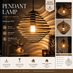 Round Wooden Pendant Lamp SVG, Laser Cut Lamp Files, Hanging Light Template, Wooden Lamp Shade, Glowforge Files, LightBurn Files, CNC Files, Digital Download