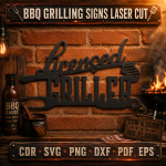 BBQ Grilling Quotes SVG, Funny Grill Master Signs, Backyard Patio Decor, Laser Cut File Bundle - Image 10