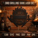 BBQ Grilling Quotes SVG, Funny Grill Master Signs, Backyard Patio Decor, Laser Cut File Bundle - Image 11