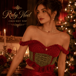 Ruby Noel Crochet Top, Handmade Red Crochet Top for Women, Christmas Crochet Bustier, Holiday Party Outfit, Feminine Boho Gift