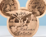 3D Layered Mouse Head SVG Laser Cut File, 7 Layer Cartoon Lion Mouse, Glowforge Multilayer - Image 4