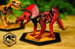 Leather Triceratops Pattern: PDF & DXF Template - Image 2