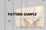 Leather Laptop Bag Pattern: Briefcase PDF & DXF Template - Image 8