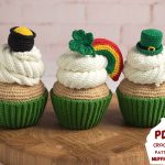 Lucky crochet cupcake pattern, Crochet gift pdf pattern, Amigurumi food pattern, Crochet play food, Crochet food pattern for kitchen decor