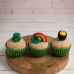 Crochet food pattern decor for St Patricks day, Amigurumi food for kids pretend play, Crochet play food muffin in green - Image 4