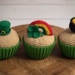 Crochet food pattern decor for St Patricks day, Amigurumi food for kids pretend play, Crochet play food muffin in green - Image 5