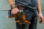 PDF & DXF Leather Driller Holster - Magnetic Wristband Leather Pattern - Leather Pdf Template - Eletric Scredriver Holster Pattern - Image 6