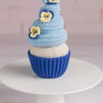 Cupcake amigurumi crochet pattern with pansies, Crochet food pattern for summer gifts, Crochet play food pattern, Amigurumi food pattern pdf - Image 5