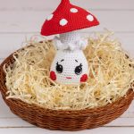 Crochet mushroom pattern as crochet gift for girl, Kawaii amigurumi food pattern for kids pretend play, Kawaii crochet play food pattern - Image 6