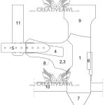 PDF & DXF Leather Driller Holster - Magnetic Wristband Leather Pattern - Leather Pdf Template - Eletric Scredriver Holster Pattern - Image 8