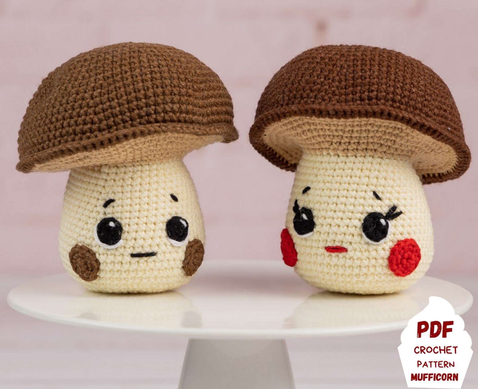 il_fullxfull.3169848736_ig00.jpg Mushroom crochet pattern, Kawaii amigurumi food pattern, Cute crochet play food pattern, Crochet food pattern pdf, Boletus amigurumi - Image 1
