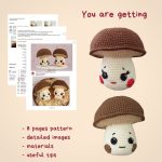 Mushroom crochet pattern, Kawaii amigurumi food pattern, Cute crochet play food pattern, Crochet food pattern pdf, Boletus amigurumi - Image 2