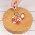 Crochet keychain pattern, Small crochet heart pattern for keychain, Crochet envelope with wings pdf tutorial - Image 9