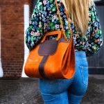 Handmade Veg Tan Leather Bag: Full Grain Cowhide, Brass Accents