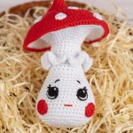 Crochet mushroom pattern as crochet gift for girl, Kawaii amigurumi food pattern for kids pretend play, Kawaii crochet play food pattern - Image 7