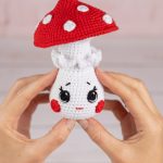 Crochet mushroom pattern as crochet gift for girl, Kawaii amigurumi food pattern for kids pretend play, Kawaii crochet play food pattern - Image 4