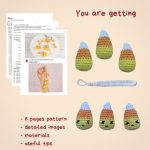 Halloween crochet pattern candy, Crochet keychain pattern, Halloween amigurumi pattern, Crochet food pattern, DIY Halloween decor - Image 2