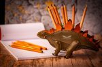 Stegosaurus Leather Pencil Case Pattern: PDF & DXF Template - Image 2