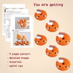 Crochet patterns amigurumi donut, Christmas crochet food pattern, Crochet pumpkin donut pattern, Fall crochet patterns decor - Image 2