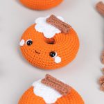 Crochet patterns amigurumi donut, Christmas crochet food pattern, Crochet pumpkin donut pattern, Fall crochet patterns decor - Image 5