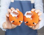 Crochet patterns amigurumi donut, Christmas crochet food pattern, Crochet pumpkin donut pattern, Fall crochet patterns decor - Image 7