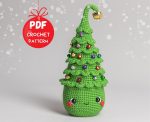 Crochet pattern Christmas tree, Christmas amigurumi doll pattern, Crochet Christmas decoration pattern, Amigurumi Christmas gift pattern