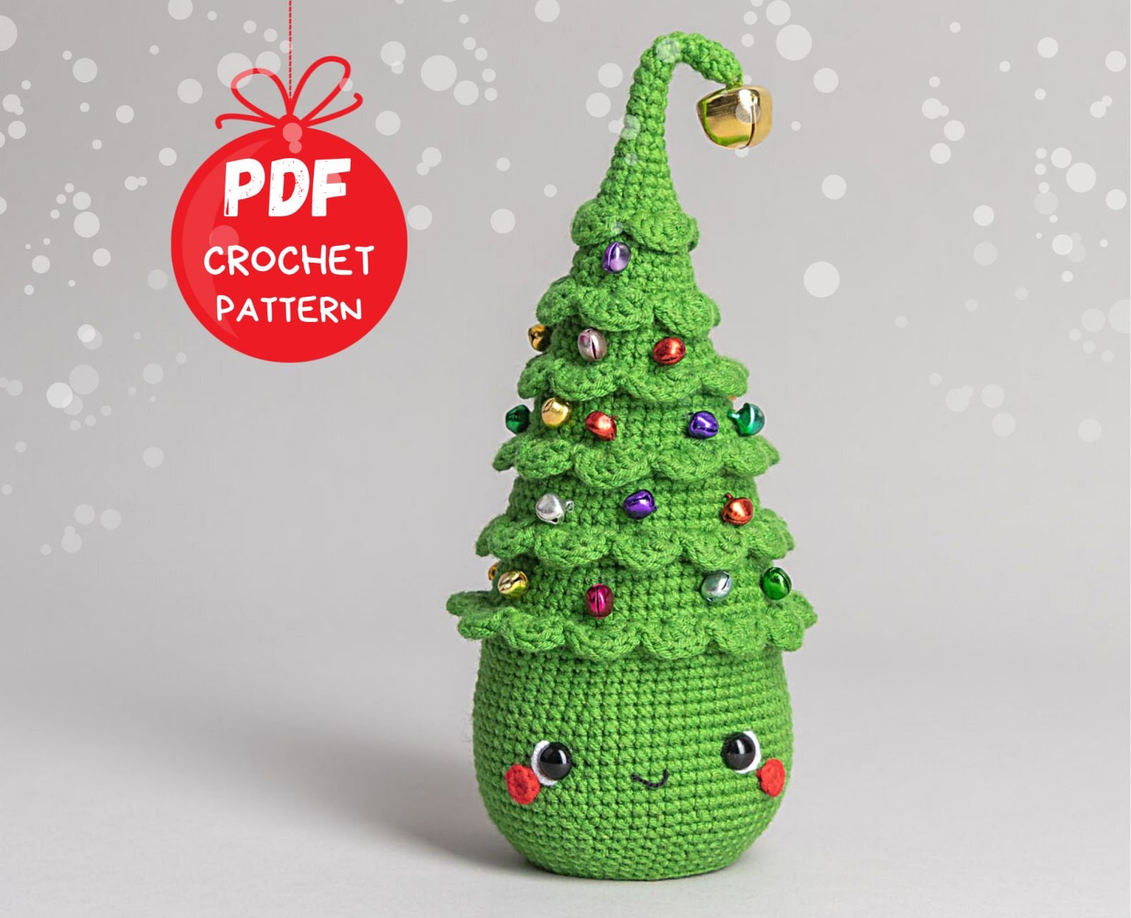 il_fullxfull.3536108321_8s3e.jpg Crochet pattern Christmas tree, Christmas amigurumi doll pattern, Crochet Christmas decoration pattern, Amigurumi Christmas gift pattern - Image 1