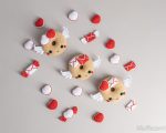 Crochet patterns amigurumi donut with heart and wings, Crochet angel pattern, Valentine amigurumi pattern food, Crochet food pattern, - Image 8