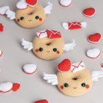 Crochet patterns amigurumi donut with heart and wings, Crochet angel pattern, Valentine amigurumi pattern food, Crochet food pattern, - Image 6