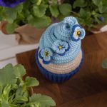 Cupcake amigurumi crochet pattern with pansies, Crochet food pattern for summer gifts, Crochet play food pattern, Amigurumi food pattern pdf - Image 6
