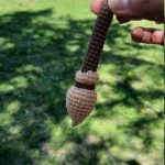 Halloween crochet patterns: Witch broom with cauldron and crochet witch hat, Crochet Halloween decor, Halloween amigurumi pattern - Image 9