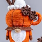 Crochet patterns pumpkin gnome, Crochet pumpkin pattern, Crochet gnome pattern, Amigurumi pumpkin spice latte gnome crochet decor pattern - Image 10