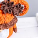 Crochet patterns pumpkin gnome, Crochet pumpkin pattern, Crochet gnome pattern, Amigurumi pumpkin spice latte gnome crochet decor pattern - Image 8