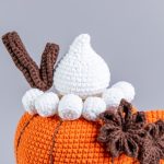 Crochet patterns pumpkin gnome, Crochet pumpkin pattern, Crochet gnome pattern, Amigurumi pumpkin spice latte gnome crochet decor pattern - Image 9