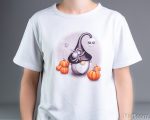 Halloween PNG gnome with spider, Gnome clipart, Watercolor clipart, Holiday printable decor, PNG for mugs and T-shirts, Cute Halloween PNG - Image 3