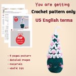 Crochet pattern Plush Christmas tree, Christmas amigurumi pattern, Crochet plushy pattern, Amigurumi Christmas plush pattern - Image 2