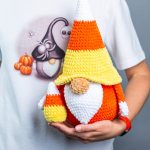 Crochet patterns Halloween gnome and candy, Crochet Plush Halloween Gnome amigurumi pattern, Crochet animals plush pattern, Crochet decor - Image 7